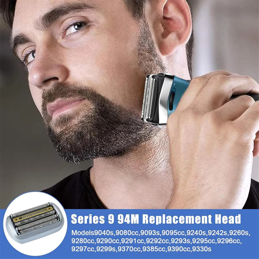 Braun Ersatzrasierkopf für Serie 9 und 9 Pro in Silber für Elektrorasierer 9040s, 9080cc, 9093s, 9095cc - Bild 4