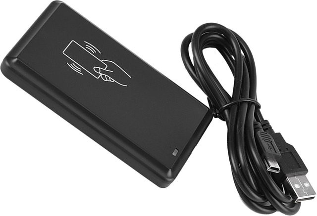mfySpace RFID Kartenleser mit 13,56 MHz USB-Schnittstelle für kontaktlose IC S50 S70 Karten in Schwarz - Bild 1