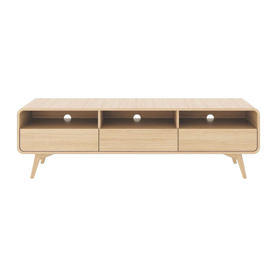 Vente-unique TV-Board Jalemo im skandinavischen Design, Farbe Natur/Beige, Breite: 180 cm - Bild 2