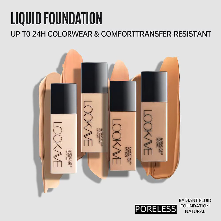 LOOKAVE Foundation, Matt, Neutral cool undertones - Bild 6
