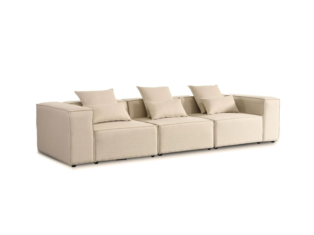 HOME DELUXE Sofa VERONA modern gepolstert Beige B: 120 cm, H: 80 cm, T: 80 cm - Bild 2