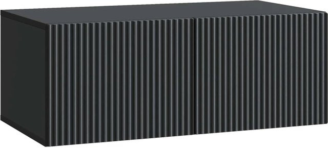 vidaXL Wandmontierter TV-Schrank Schwarz B: 78,5 cm, T: 41 cm, H: 30 cm - Bild 1