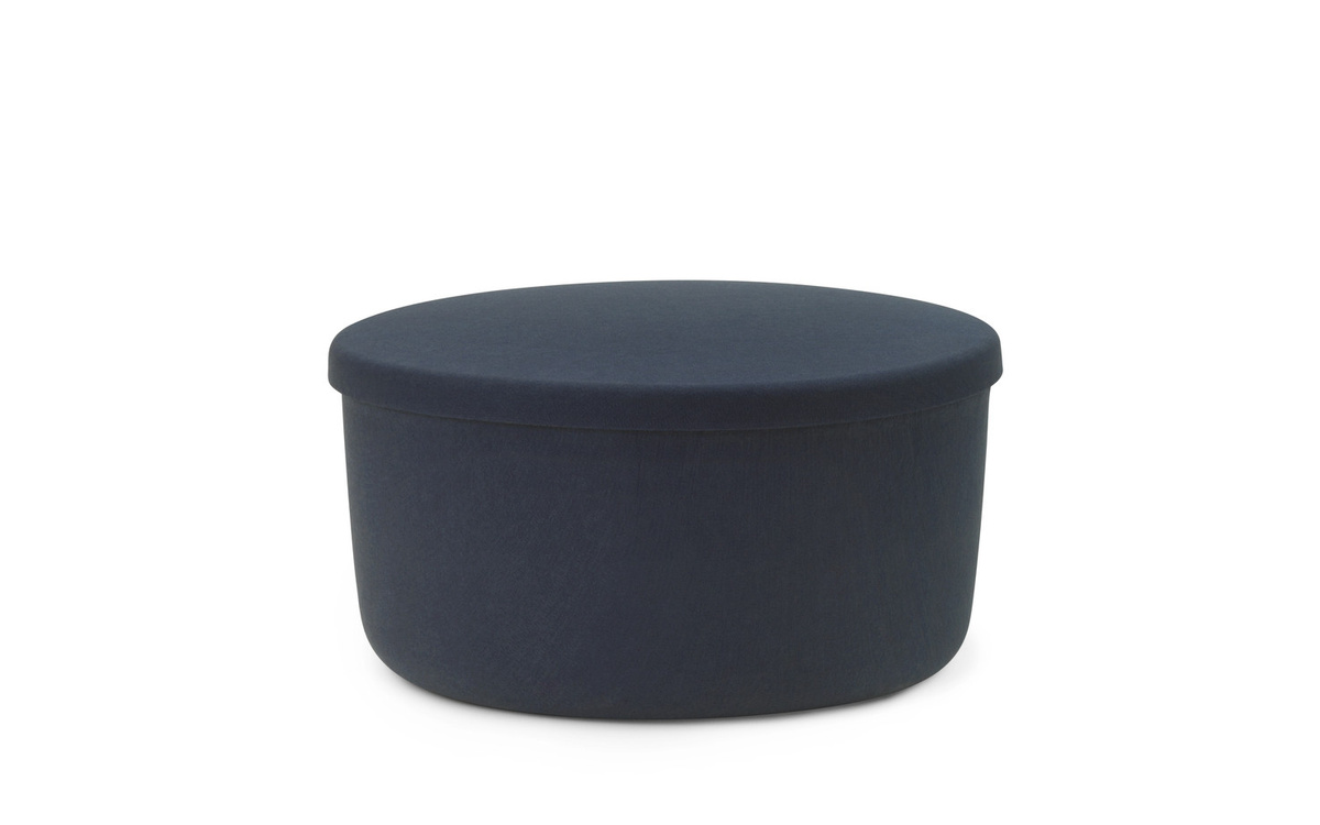 Normann Copenhagen Hide Storage Pouf aus PET-Filz in Blau mit abnehmbarem Bezug - Bild 2