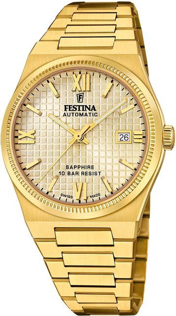Festina Herrenuhr Automatik, Edelstahl, 40 mm, 10 ATM - Bild 1