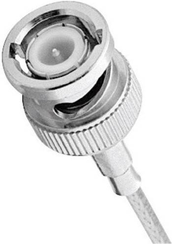 Amphenol BNC-Steckverbinder Stecker gerade 50 Ohm aus Messing in Silber - Bild 1