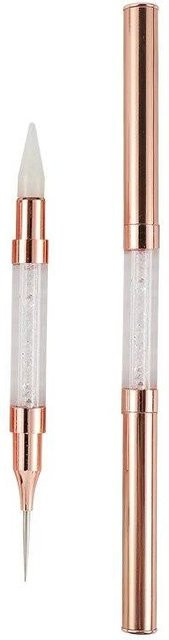 NATAWA Doppelkopf-Strass-Picker, Nagel-Dotting-Werkzeug, weiß, Unisex - Bild 1