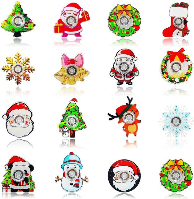 JK-ZMM Fingertip Gyro Spielzeug Santa Claus Weihnachten Baum, 10-teiliges Set - Bild 1