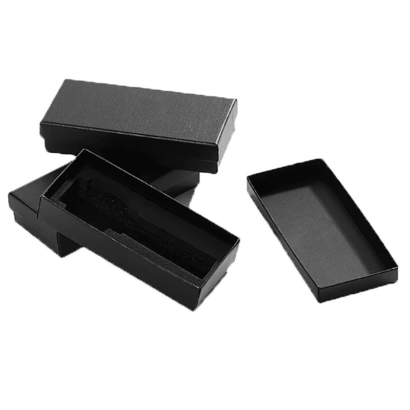 Uhrenbox Reise, Schwarz, Rechteck, mit Schwamm - Bild 2