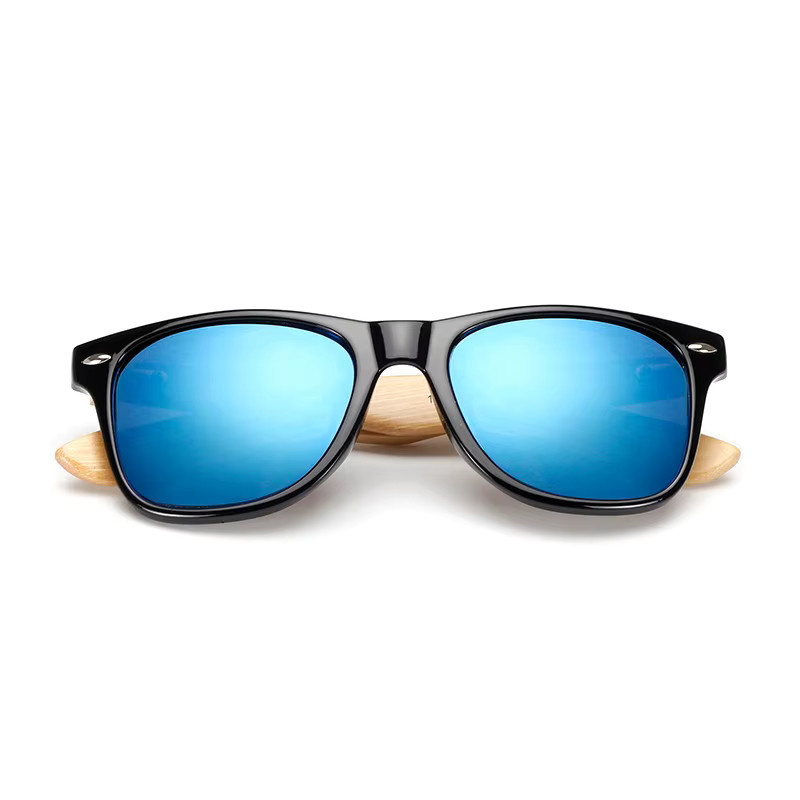Samjune Sonnenbrille, Quadratisch, Bambus, Vollrand, Unisex - Bild 2