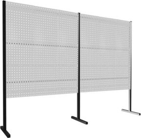 Kappes Trennwand RasterPlan Doppelfeld 180 Grad in Grau RAL 7035 Höhe: 150 cm - Bild 1