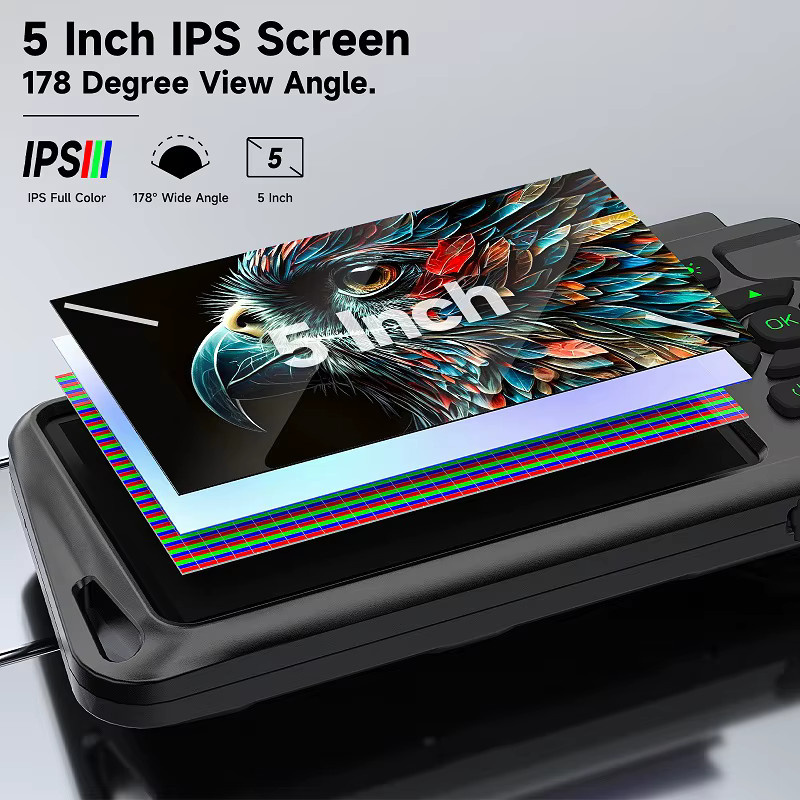 ILIHOME Industrie-Endoskop mit 5 Zoll IPS-Bildschirm, HD1080P Autofokus Kamera und wasserdichtem Video-Inspektionsrohr in Schwarz - Bild 3