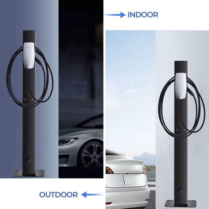 Heenvn EV-Ladegerät-Ständer Wandhalterung aus Metall für Tesla Model 3/Y/S/X in Schwarz - Bild 5