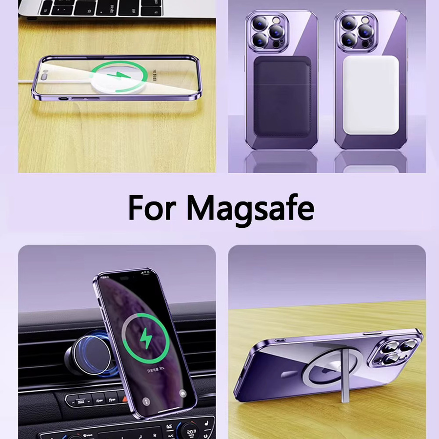 Transparente MagSafe Schutzhülle für Apple iPhone mit 5K Glas Kamera-Schutz und 10H Härtegrad - Bild 5