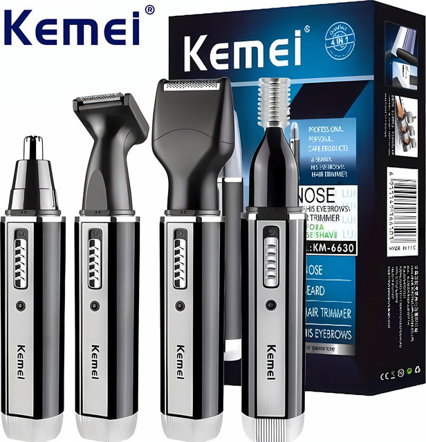 Kemei KM-6630 4-in-1 Bartschneider, Herren, Schwarz - Bild 1