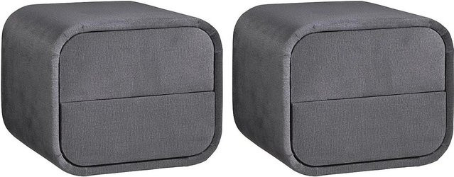 Nachttisch Venalora von Vente-unique in Grau, modernes Design für dein Schlafzimmer, Breite: 45,5 cm - Bild 1