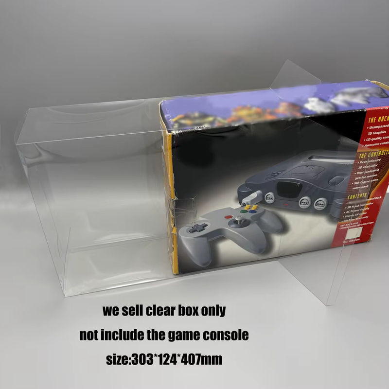 Xunbeifang Transparente PET-Schutzhülle für Nintendo64 N64 Konsole US-Version Display-Box aus Kunststoff - Bild 1