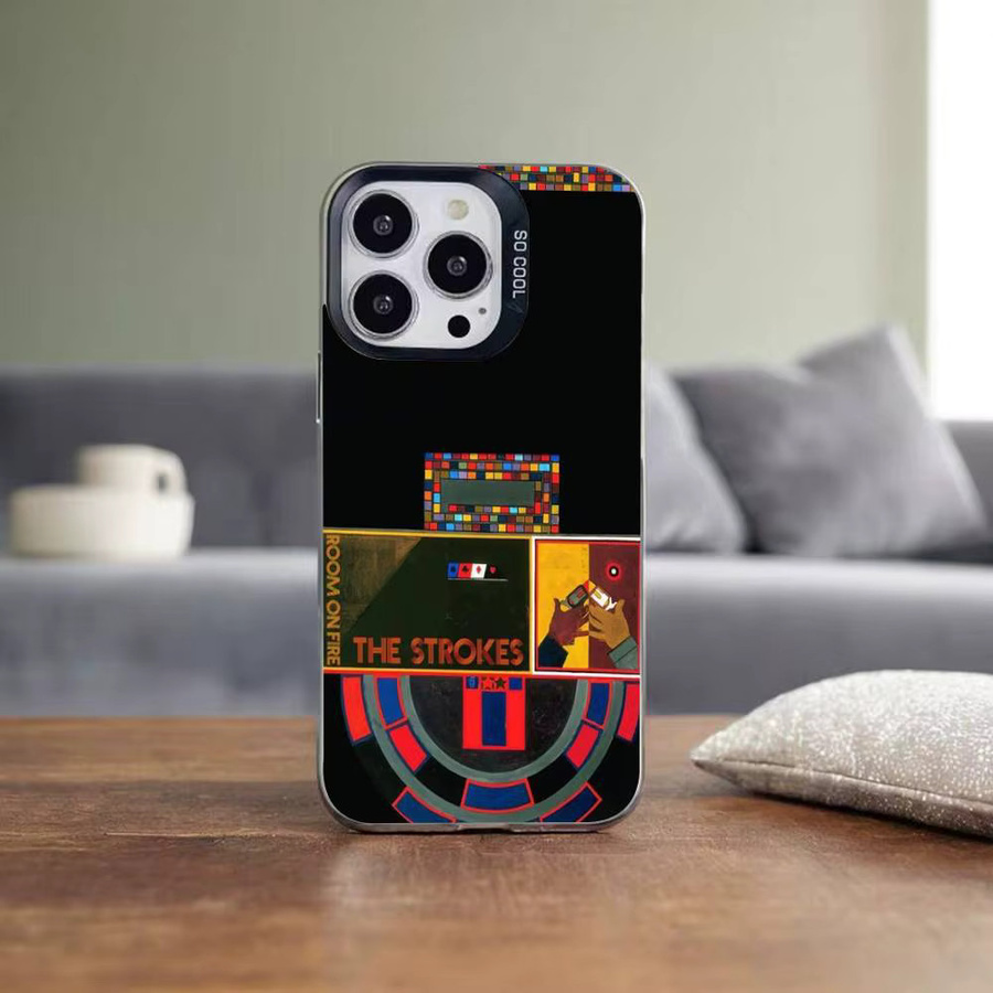 Mesuca Stoßfeste Handyhülle The Strokes Is This It Design für iPhone 11 bis iPhone 17 Pro Max Plus Multicolor - Bild 2