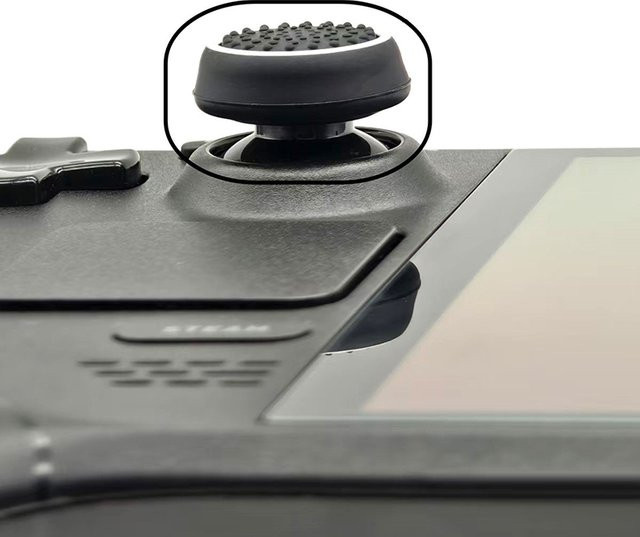 SAFENH Silikon-Controller-Daumengriffkappen in Schwarz, 4 Stück, universell passend für die meisten Game-Controller - Bild 1