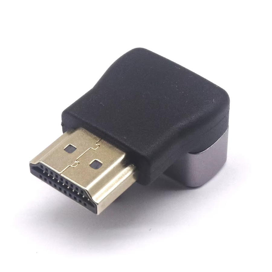 Lebeisenf HDMI 2.1 Adapter 8K 60Hz Winkel 90 Grad Männlich zu Weiblich in Schwarz - Bild 2