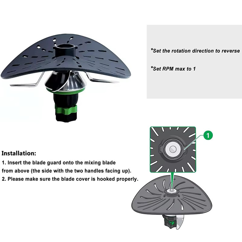 Vorwerk Messerabdeckung aus Nylon zum Schutz der Klingen für Thermo Mix Bimby TM5 TM6 TM31 - Bild 4