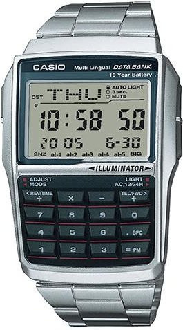 Casio Digitaluhr, Quarz, Edelstahl, Grau, Unisex - Bild 1