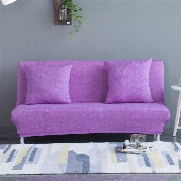 Housmife Elastischer Sofa-Schonbezug ohne Armlehne, Lila, Breite: 120-155 cm - Bild 1
