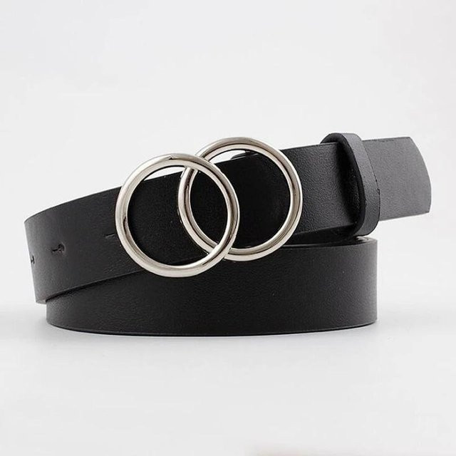YIRAN Jewelry 5 Gürtel, Silber Gold, Damen, 105 cm, black - Bild 1
