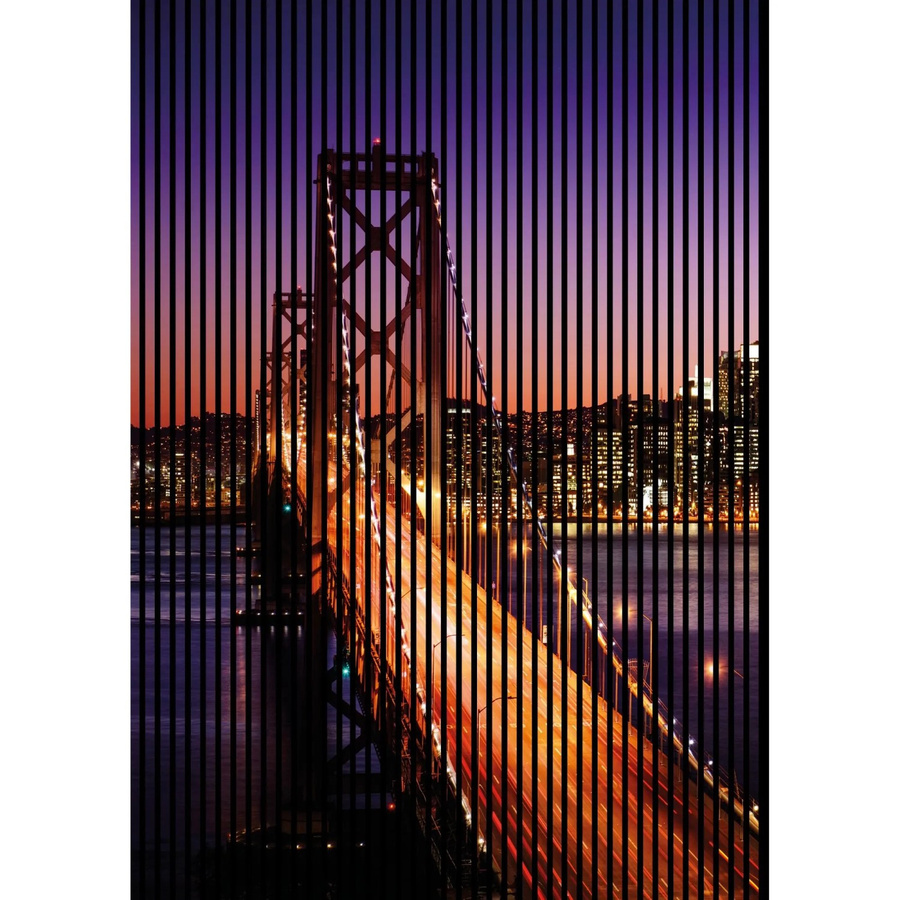 FN Acustico Akustikplatte San Francisco Bunt aus PET und MDF mit modernem Design, H x B x T: 2400 x 1693 x 19 mm - Bild 2