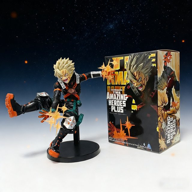 Bandai Boku no Hero Academia Anime Figur Bakugou Katsuki aus PVC, Multicolor, Höhe: 18 cm - Bild 1