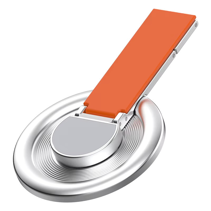 WSSHE Magnetischer Telefonhalter mit 360-Grad-Drehung und Fingerring-Ständer für MagSafe, kompatibel mit iPhone 15 16 17 und Xiaomi, Farbe: Grau - Bild 4