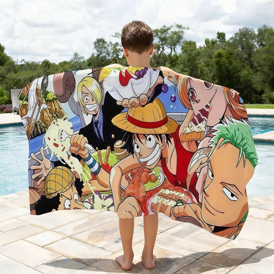 ONE PIECE Schnelltrocknendes Anime Handtuch, Multicolour, B/H: 70 x 40 cm - Bild 4