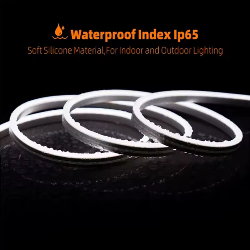 Shine-tale Neon LED-Lichtband mit Handbewegungssensor und Dimmer, USB 5V, wasserdichtes flexibles Silikon-Lichtband für moderne Heim- und Raumdekoration - Bild 4