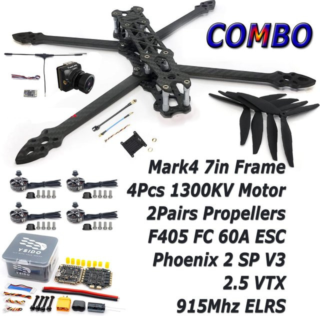 YSIDO MARK4 7-Zoll Rahmen-Kit, FPV RC Drohne, Set / Bundle - Bild 1