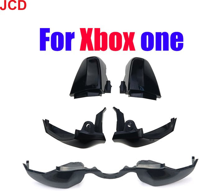 JCD Button Set für Xbox One Controller in Schwarz (RT LT RB LB) - Bild 1