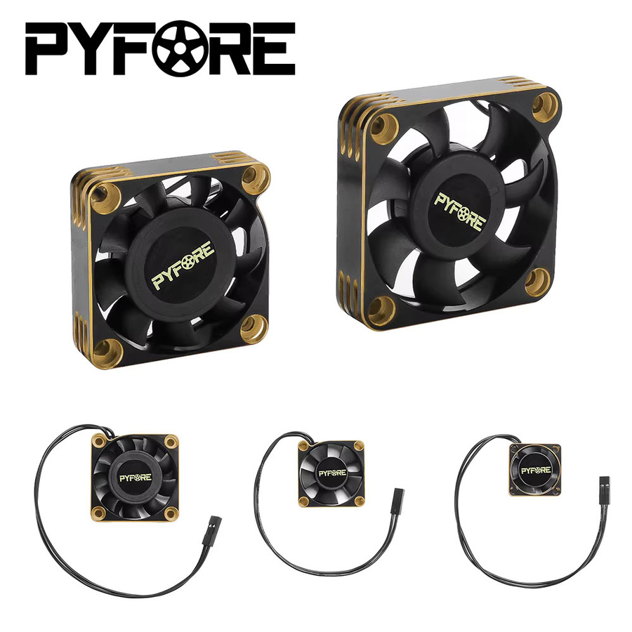 PYFORE ESC-Motorkühlventilator, Zubehör, Aluminiumlegierung, Schwarz - Bild 2