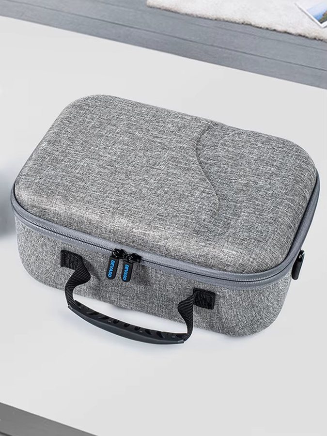 VODOOL Hartschalen-Reisetasche für Meta Quest 3 in Grau mit erweiterbarer Kapazität und mobilem Schutz für VR-Gaming-Zubehör - Bild 4