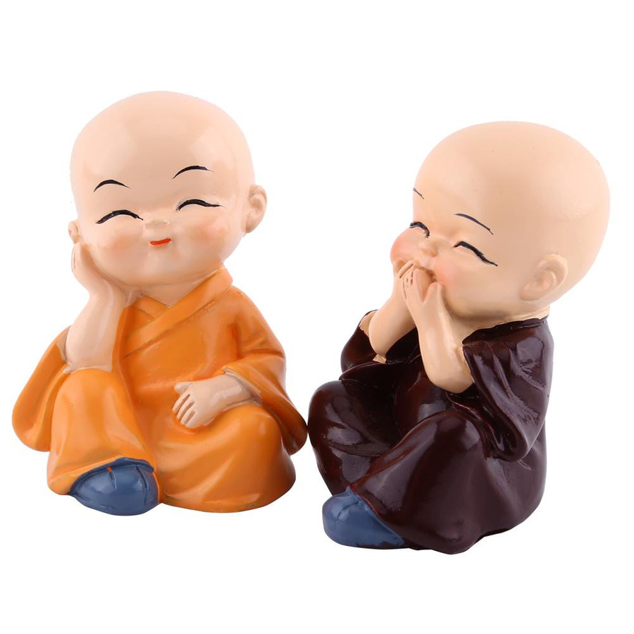 GoolRC Buddha Mönche Ornament aus Harz für Heimdekoration und Automobil - Bild 1