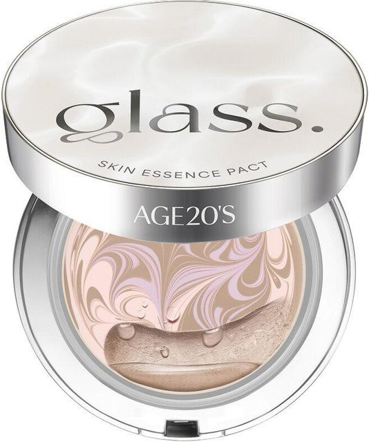AGE20's Glass Skin Essence Pact Glow, No.21 white, LSF 50+, 2x 12,5 g - Bild 1