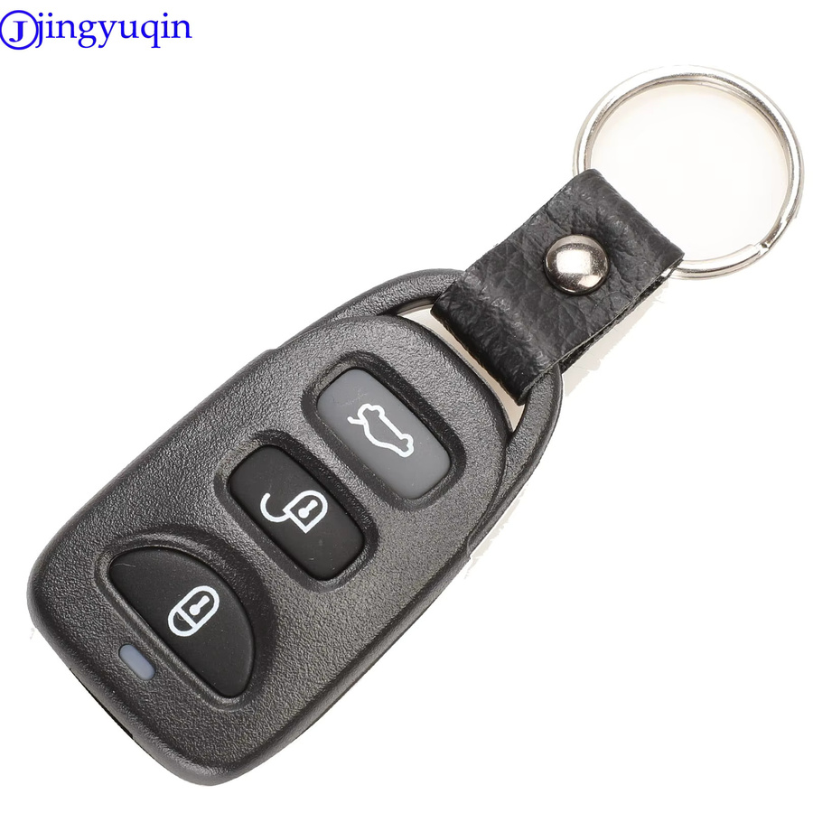 Jingyuqin Ersatz Gehäuse für Hyundai Elantra Sonata Santa Fe und Kia Carens Remote Key Shell in Schwarz (2+1 oder 3+1 Tasten) - Bild 2