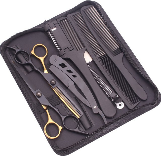 Professionelle Haarschere Set, 6 Zoll, Japanischer Stahl, Unisex - Bild 1