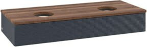V&B Waschtischunterschrank Antao mit Frontstruktur in Lackoptik, B/T/H: 120 x 50 x 19 cm - Bild 1