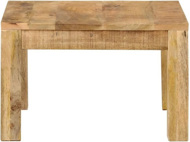 vidaXL Couchtisch aus massivem Mangoholz in Braun im Landhaus-Stil, B/T/H: 55 x 55 x 35 cm - Bild 1