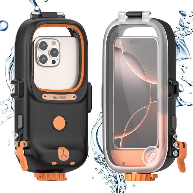 shellbox Professionelle Bluetooth-Handyhülle mit IP68 Wasserdichtigkeit für iPhone, Samsung, Huawei, Xiaomi und Google in Schwarz - Bild 1