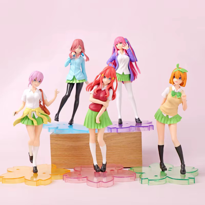 Bandai 5 Toubun No Hanayome Anime-Figur, Nakano Ichika Nino Miku Yotsuba Itsuki, PVC-Statue, Einzelfigur, Kunststoff, Bunt / Mehrfarbig - Bild 2