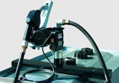 CEMO Elektropumpe selbstansaugend 230 V mit 4 m Befüllschlauch für UNI- und MULTI-Tanks 750/1000 l in Schwarz - Bild 1