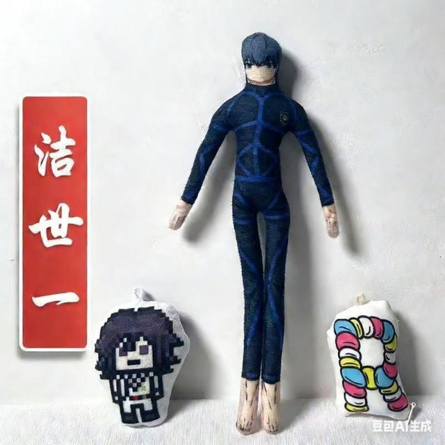 Yiran toy Blue Lock Reo Mikage Plüschpuppe, Stofftier, 30cm, ab 14 Jahren - Bild 1