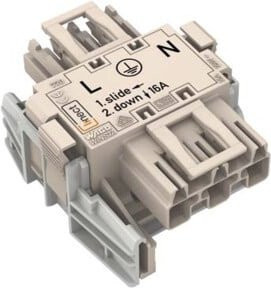 WAGO Linect-T-Steckverbinder Buchse-Stecker 3-polig in Weiß und Grau 770-6223 - Bild 1