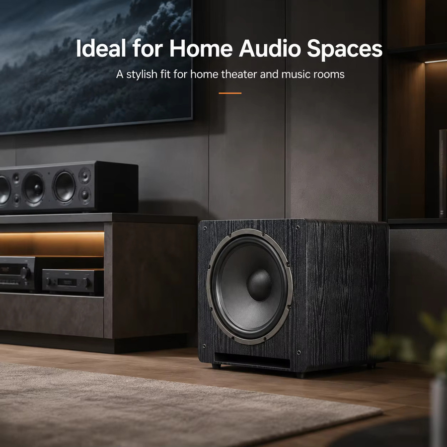 PIVASY Aktiver Subwoofer 15 Zoll in Schwarz mit 150-300W Leistung und 6 Ohm für Heimkino, Karaoke und DJ-Einsätze - Bild 3