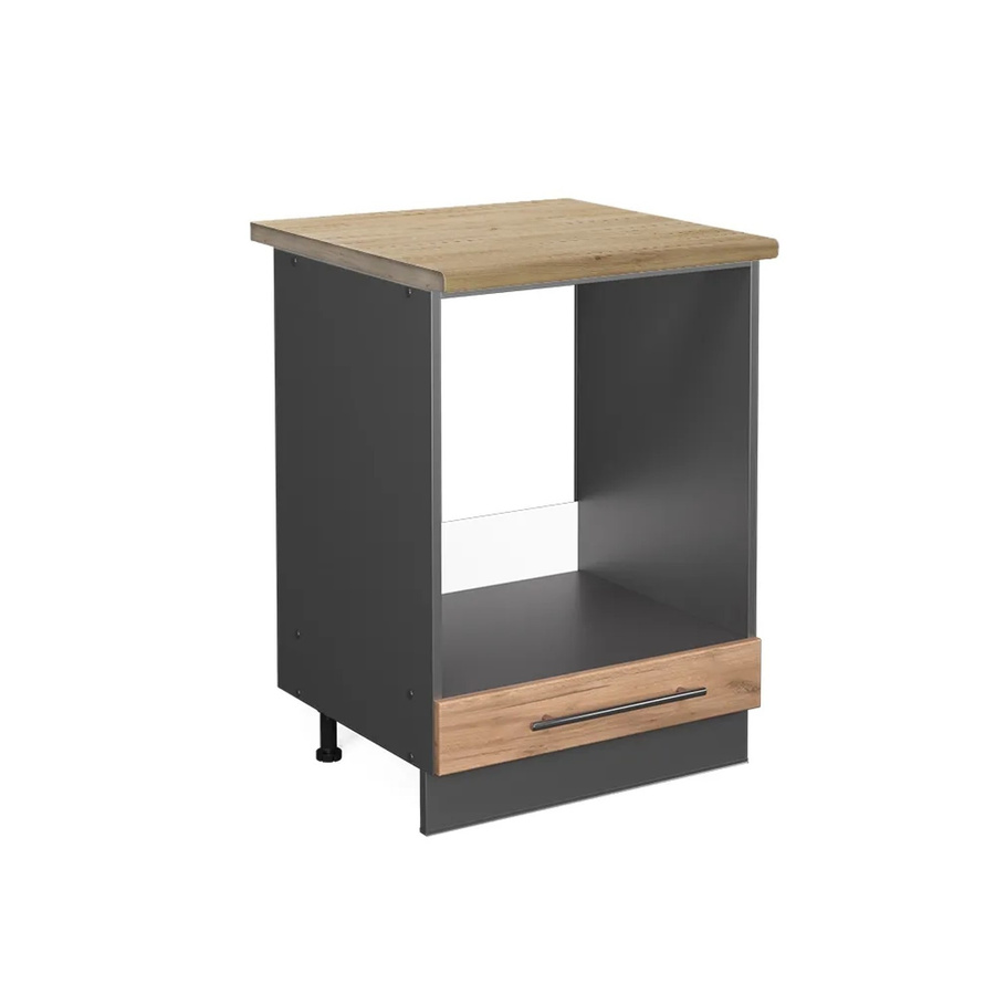 Vicco Herdbauschrank Fame-Line Goldkraft Eiche/Anthrazit, B/T/H: 60 x 60 x 82 cm - Bild 2