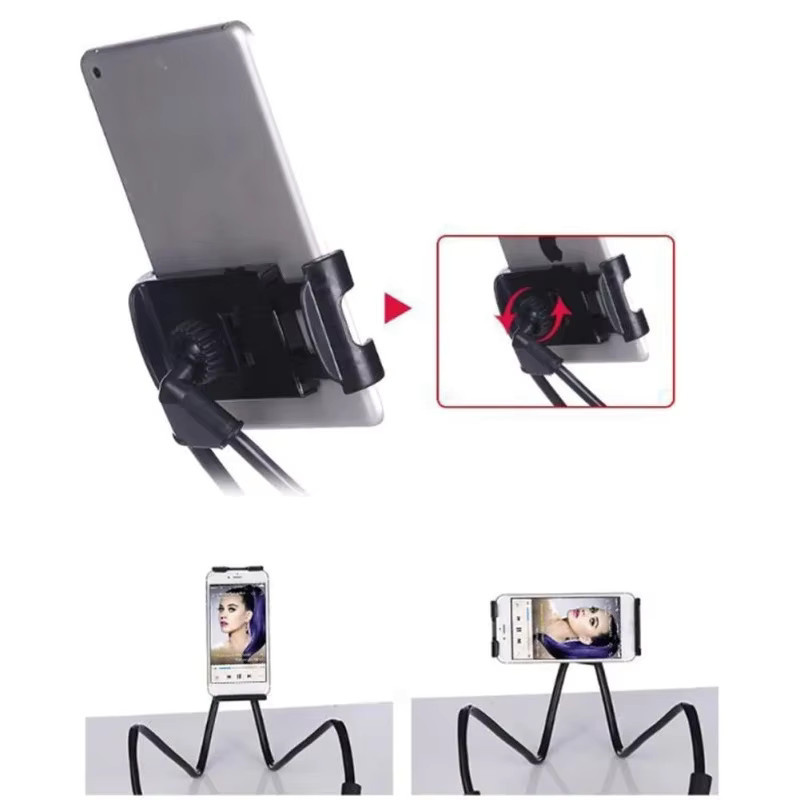 Drehbarer Hals-Handyhalter für Smartphones in Schwarz mit 360-Grad-Funktion - Bild 4